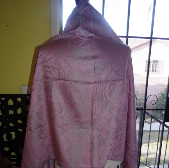 Set 3 pieces scarf women color green pink new - Picture 6 of 7